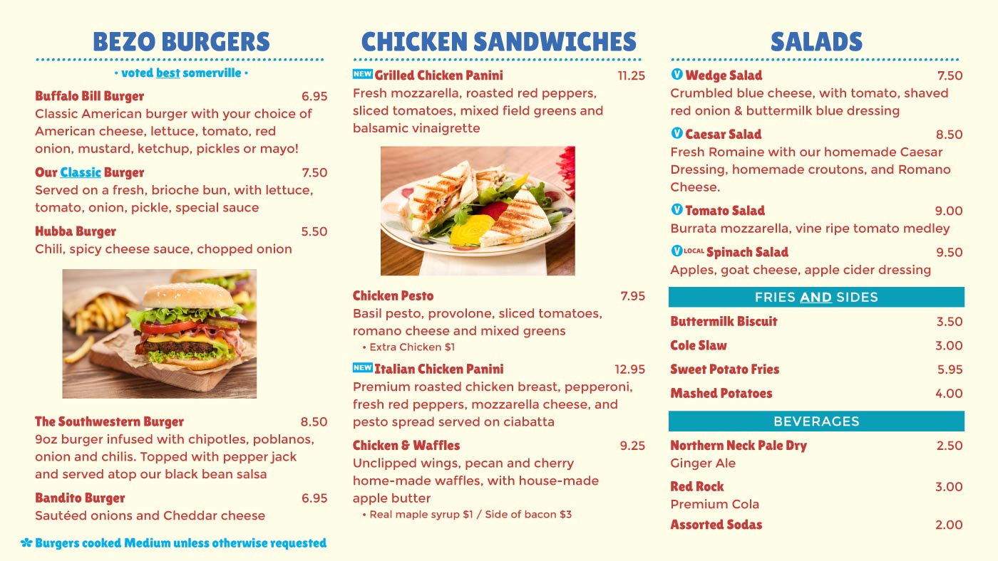 menu template