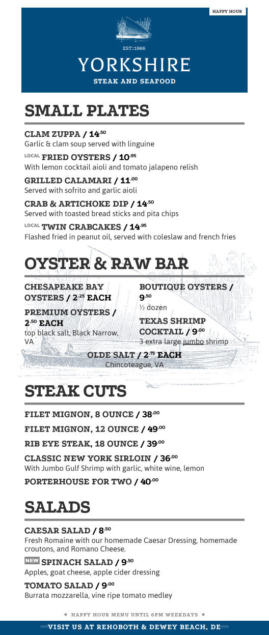 menu design